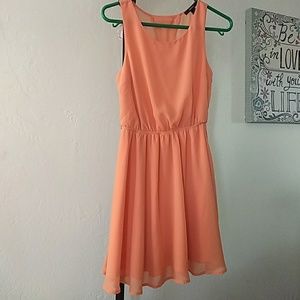 Coral spring dress